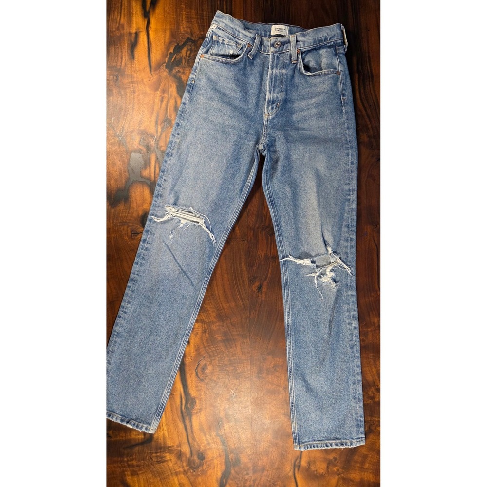 Citizens of Humanity Premium Vintage Distressed Jeans Light Wash y2k Mom Jeans